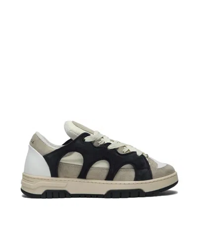 SANTHA SANTHA 1 CREAM/NAVY BLUE SNEAKERS