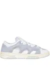 Santha Suede Sneakers With Nylon Inserts In Grey
