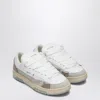 Santha White/grey Colour-block Sneaker In White