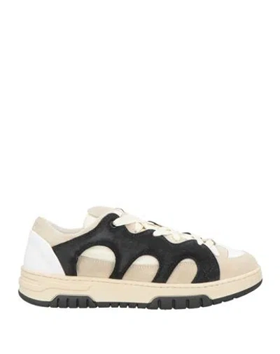 Santha Woman Sneakers Grey Size 7 Leather In Multi