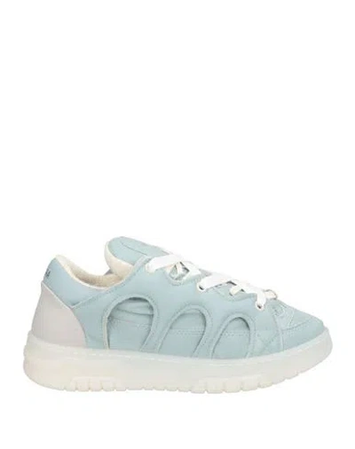 Santha Woman Sneakers Sky Blue Size 6 Leather
