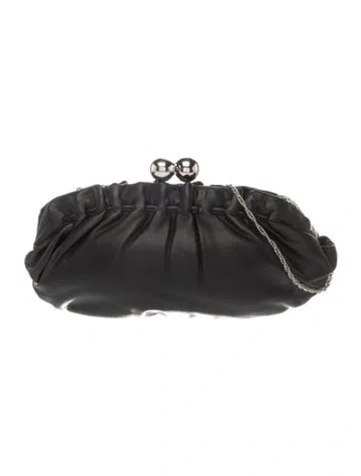 Pre-owned Santi Leather Shoulder Bag In Black