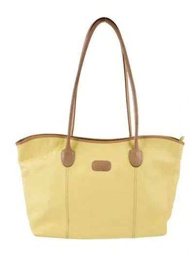Pre-owned Santi Leather Tote In Yellow
