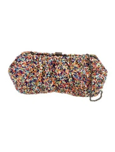 Pre-owned Santi Sequins Minaudière In Multi