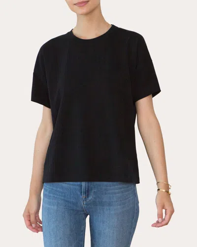 Santicler Women's Bevin Organic Cotton Relaxed T-shirt In Black