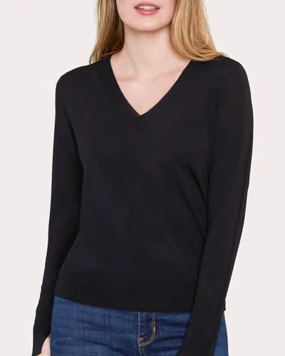 Santicler Women's Livia V-neck Sweater In Black