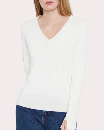 Santicler Women's Livia V-neck Sweater In White