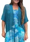 Santiki The Leah Cover Up Cardigan In Steel In Blue