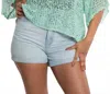 Santiki The Pauline Crochet Knit Cover Up In Aqua In Blue