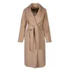 Santinni Women's Grey 'hepburn' 100% Italian Virgin Wool & Cashmere Coat In Grigio In Grey