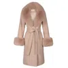 Santinni Women's Grey 'marlene' 100% Cashmere & Wool Coat In Grigio In Grey