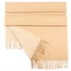 Santinni Women's Neutrals Opera 100% Organic Mongolian Cashmere Two-tone Shawl In Cammello