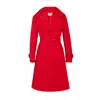 Santinni Women's Red 'ingrid' Raincoat With Detachable Hood & Bows In Rosso