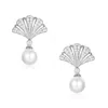 Santinni Women's 'sovereign' Silver Earrings With Pearl