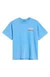 Santo Studio Authentic Cotton Graphic T-shirt In Blue