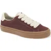 Santo Studio Balboa Low Top Sneaker In Burgundy