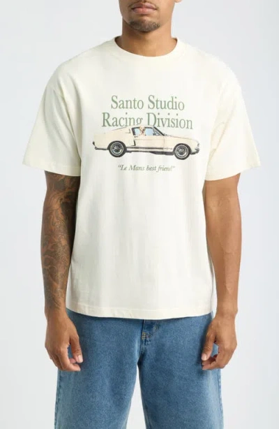 Santo Studio Boxing Quotes Graphic T-shirt In Off White