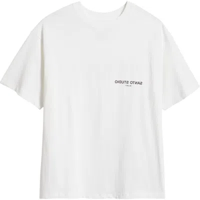 Santo Studio Cotton T-shirt In White
