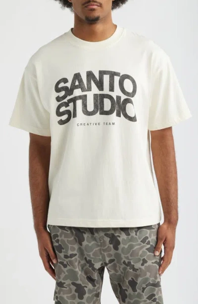 Santo Studio Creative Team Graphic T-shirt In White