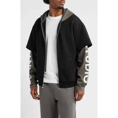 Santo Studio Credenza Zip Hoodie In Black