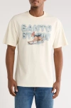 Santo Studio Dog Sledding Cotton Graphic T-shirt In White