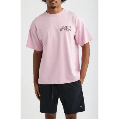 Santo Studio Dove Quotes Cotton Graphic T-shirt In Brown
