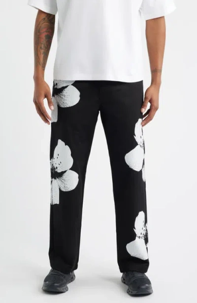 Santo Studio Flower Napoli Cotton Twill Pants In Multi
