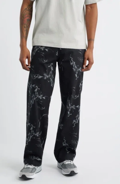 Santo Studio Flower Pattern Milano Pants In Black