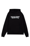 Santo Studio Forever Logo Cotton Fleece Hoodie In Black
