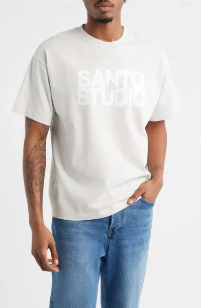 Santo Studio Fullprint Drappo Graphic T-shirt In White