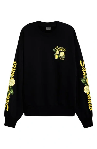Santo Studio Jett Lawrence Edition Iconic Fleece Sweatshirt In Black
