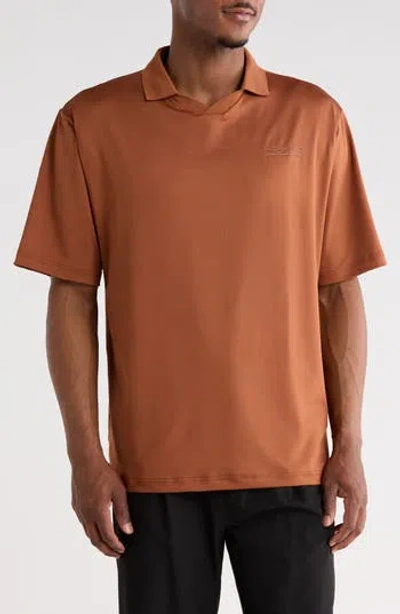 Santo Studio Last Supper Club Polo In Brown
