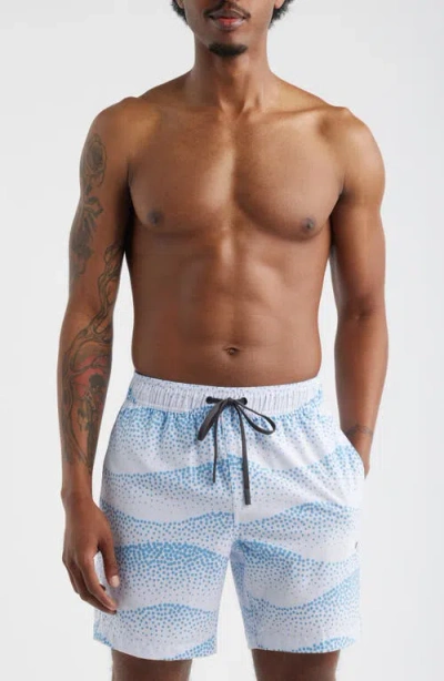 Santo Studio Lido Swim Trunks In Blue