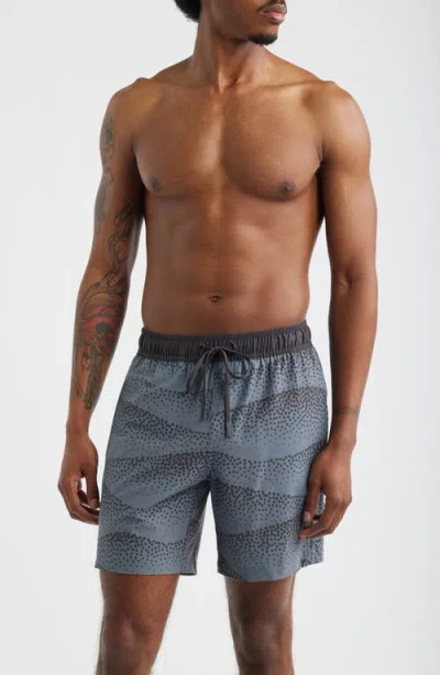 Santo Studio Lido Swim Trunks In Gray