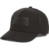 Santo Studio Logo 5-panel Performance Baseball Hat In Brown