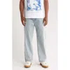Santo Studio Medici Wide Leg Jeans In Indigo Stone Washed