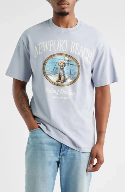 Santo Studio Newport Beach Sailing Division T-shirt In Blue