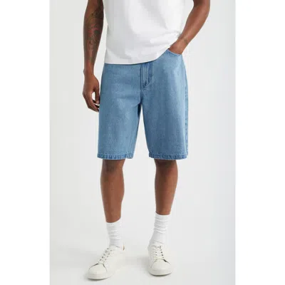 Santo Studio Newport Denim Shorts In Blue