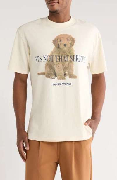 Santo Studio Not That Serious Cotton Graphic T-shirt In White