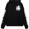 Santo Studio Old English Cotton Hoodie In Black