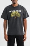 Santo Studio Olive Tree Graphic T-shirt In Blue