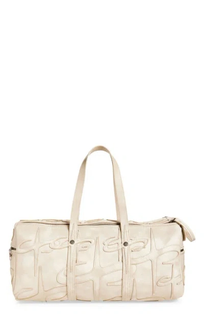 Santo Studio Patch Duffle Bag In Brown