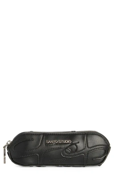 Santo Studio Patch Pencil Case In Black