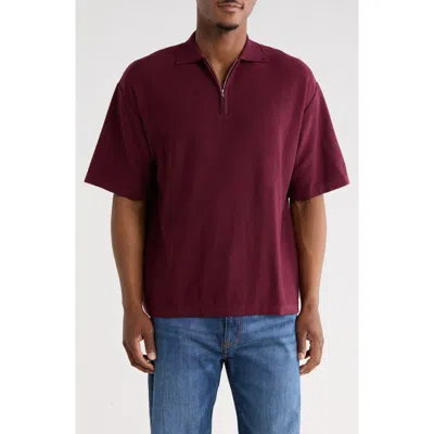Santo Studio Paterno Classic Polo In Burgundy