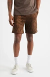 Santo Studio Preda Cotton Pull-on Shorts In Brown