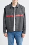 Santo Studio Reverse Typeface Jacket In Black
