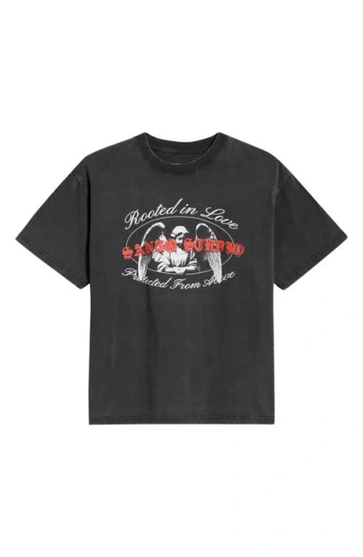 Santo Studio Rooted In Love Drappo Graphic T-shirt In Gray