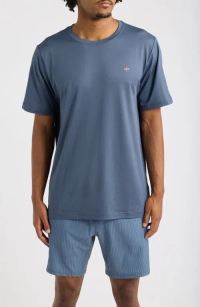 Santo Studio Runner Tech Performance T-shirt In Navy