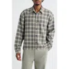 Santo Studio Scobello Plaid Flannel Button-up Shirt In Gray