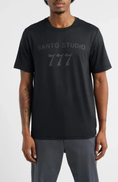 Santo Studio Tempo 777 Tech T-shirt In Black
